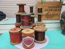 Vintage Wooden Spools of