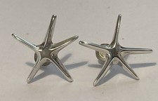 Vintage Sterling Silver Starfish Stud Earrings (3.67g)