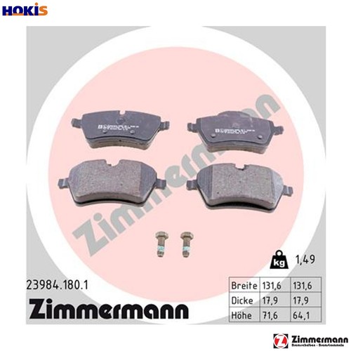 Brake pad set disc - pad,