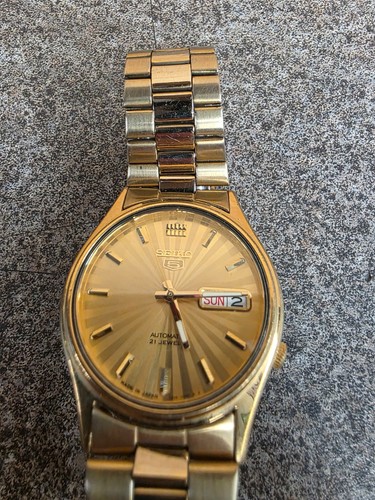Seiko gold dial 7s26 3100 - seiko,