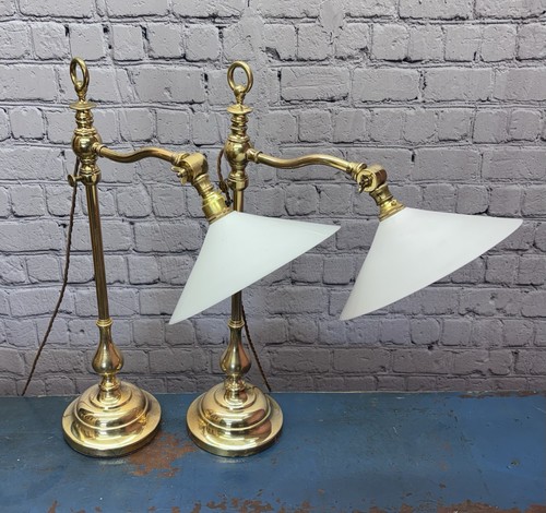 Antique pair gec brass - antique,
