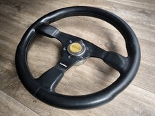 Tom's Racing Leather Steering Wheel - 350mm - TRD - TOYOTA 