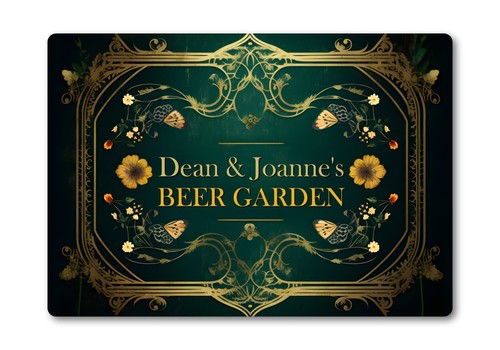 Personalised beer garden bar - garden,