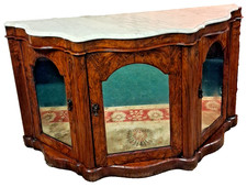 Marbled  Top Mahogany Walnut  Burr Chiffonier