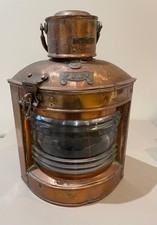 Ships Port Lantern with Oil Burner and Original Glass