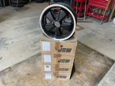 A set of 4 JBW black faced fuchs style wheels 5.5j x 15 ,5x130pcd Porsche 911/VW