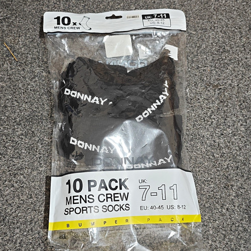 Donnay men black crew - donnay,