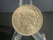 1927d  1oz Silver American Peace Dollar.  In Capsule.