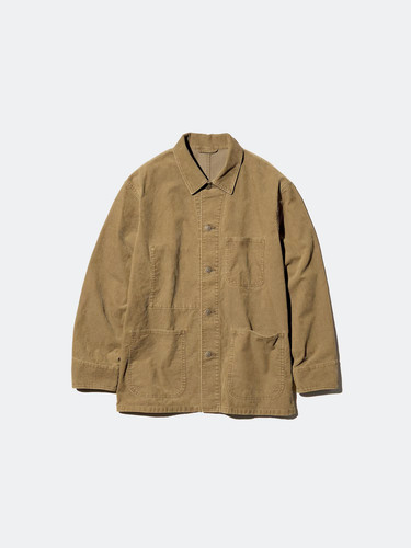Uniqlo corduroy jacket brown - corduroy,