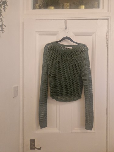 Zara dark mint green - , crochet