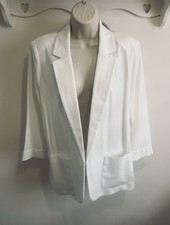 M&S White Ladies Blazer Open