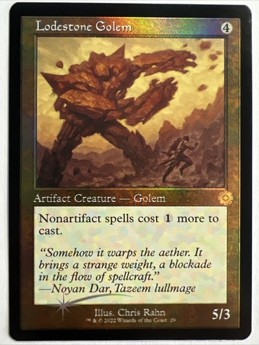 Lodestone golem retro foil - lodestone,