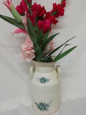 Rustic Metal Planter Churn Vase Farm Fresh Flowers Patterned 4.5 Litters DECOR 