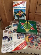 Vintage 1990 Milton Bradley MB Travel Chinese Chequers Board Game Boxed