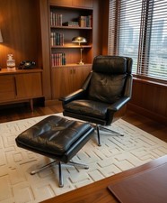 Danish Swivel Armchair With