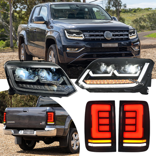4pcs led headlights smoke - 4pcs,