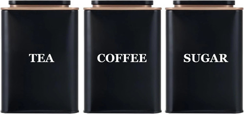Tea coffee sugar canisters - coffee,
