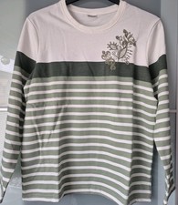 Ladies Green & White Striped