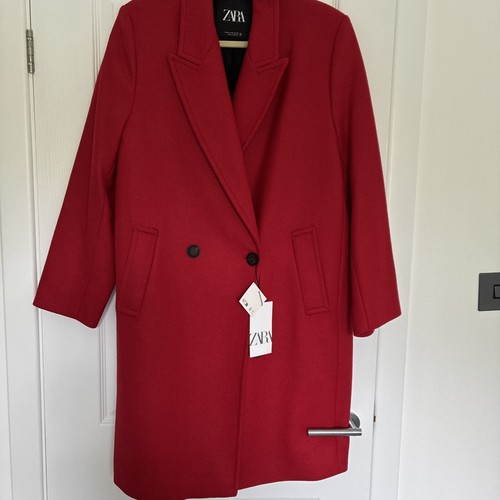Ladies zara red coat size - ladies,