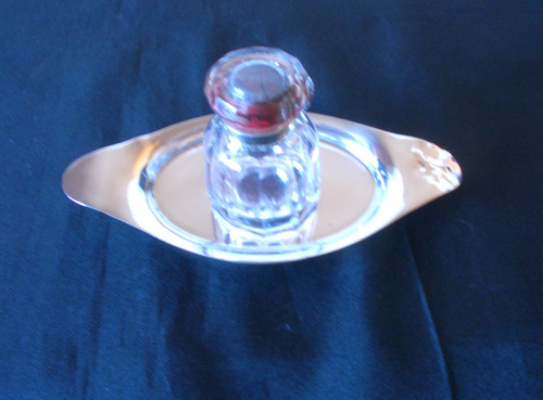 Solid silver rare inkwell - solid,