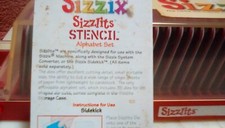 Sizzix Sizzlits Stencil Alphabet --- Brand New in Case -- 35 dies