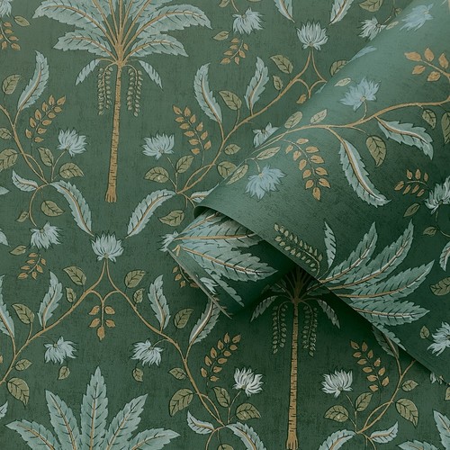 Green tropical floral - tropical,