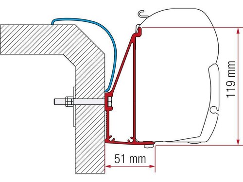 Awning bracket kit fiamma - kit,