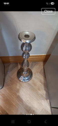 Tall chrome coloured - tall,