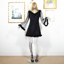 Vintage 1990s Black Mini Dress