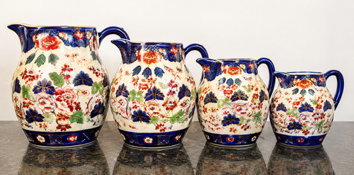 Victoria ware imari jugs set - victoria,