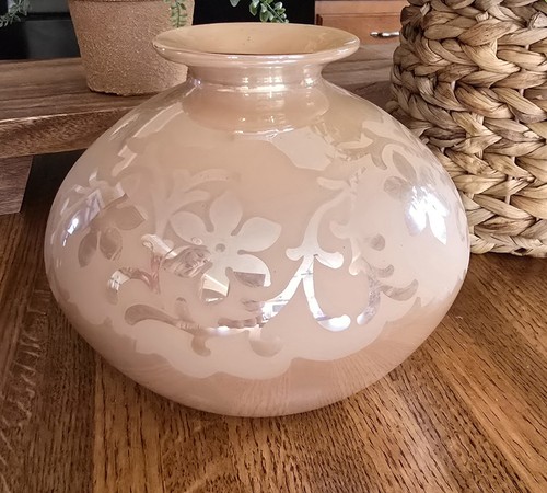 Vase peach blush - vase, pink
