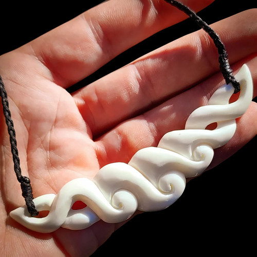 Maori cow bone pendant - nz,