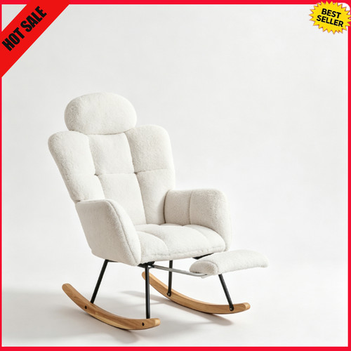 Rocking chair with - chair, footrest