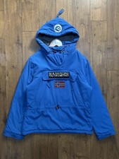 Napapijri Skidoo Waterproof Kangaroo Pocket Hooded Anorak Jacket Coat Size S 