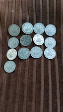 13 X GEORGE VI SHILLING COINS