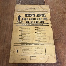 1945 Blue Mountain Muzzle Loading Rifle Assoc. 7th Annual Rifle Shoot Poster