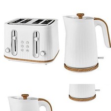 White Wood  Effect   Kettle