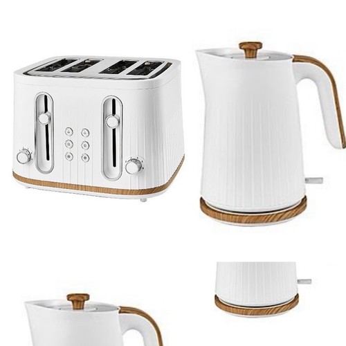White wood effect kettle - wood,
