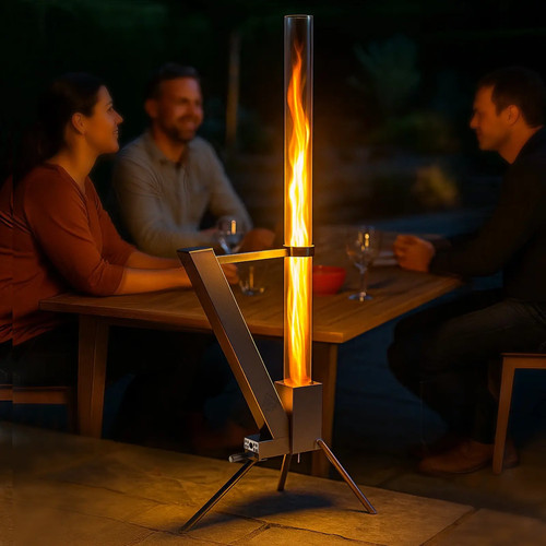 Stainless steel outdoor fire - steel,