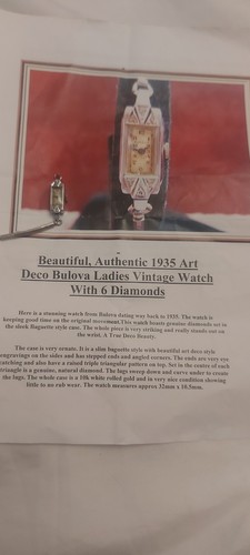 Bulova 1935 art deco watch - 1935,