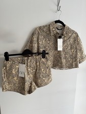 Zara Beige Leopard Coord Set