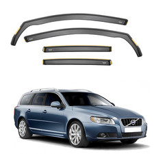 ISPEED Wind Deflectors for Volvo V70 / XC70 MK3 2007-2017 5-Door Estate 4pc Set