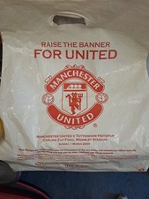 Manchester United Plastic Carrier Bag 2009 Carling Cup Final 