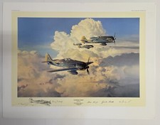 Gathering Storm- Robert Taylor LIMITED EDITION + Signatories + Remarque sketch