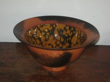 studio pottery bowl burnished