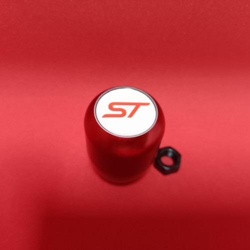 Red white weighted shift gear - red,