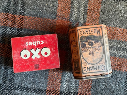 Vintage storage tins boxes - storage,