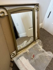 Rectangular Wall Mirror Gold