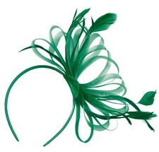 Large wedding fascinator - wedding,