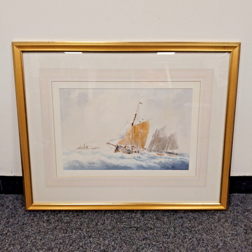 Original watercolour ship - watercolour,